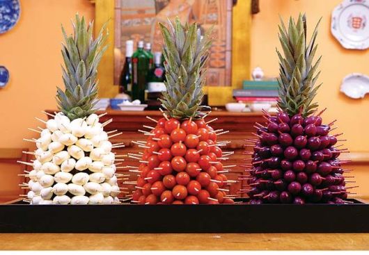 como decorar com frutas na virada do ano