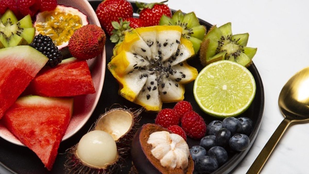 decoração de frutas para festa de réveillon