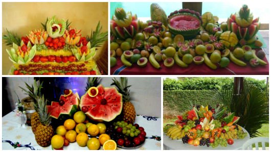 diy decoração frutas ano novo