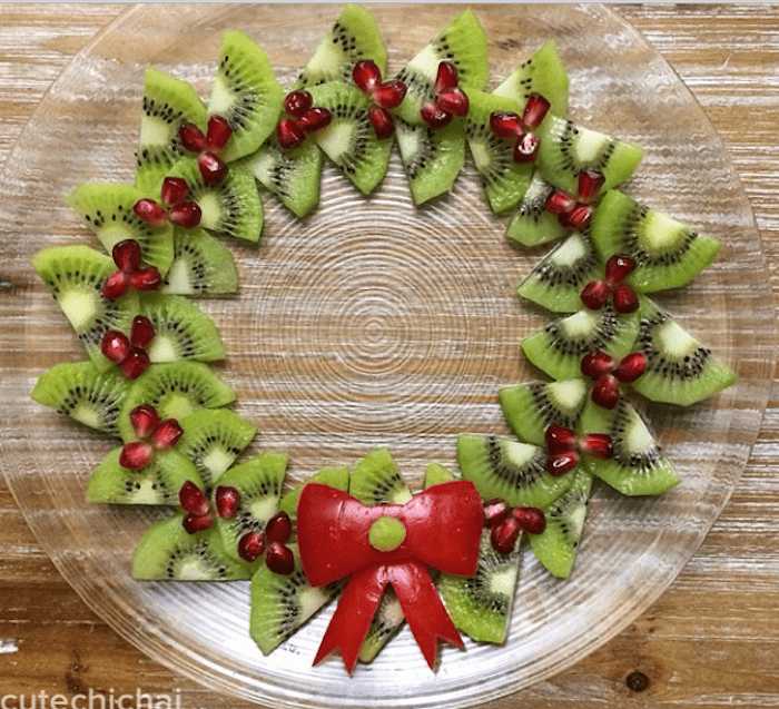 guirlanda de frutas para natal