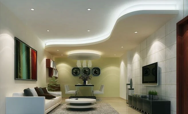 decoração de gesso para sala