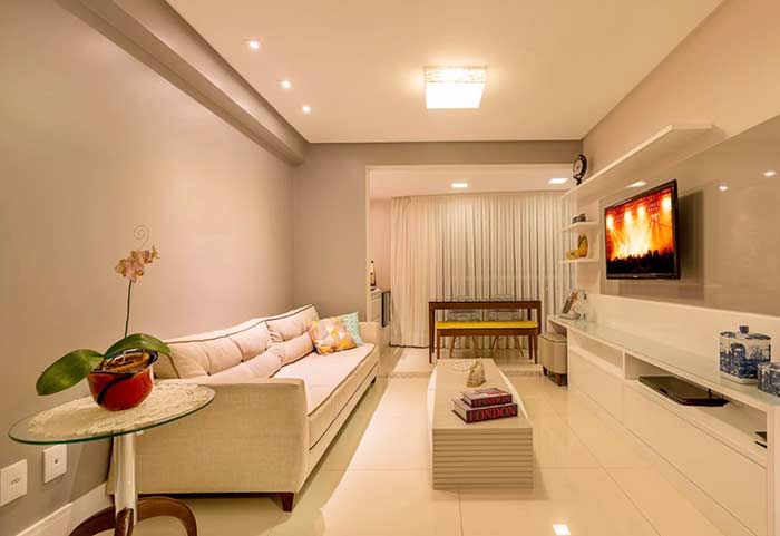 sanca de gesso aberta