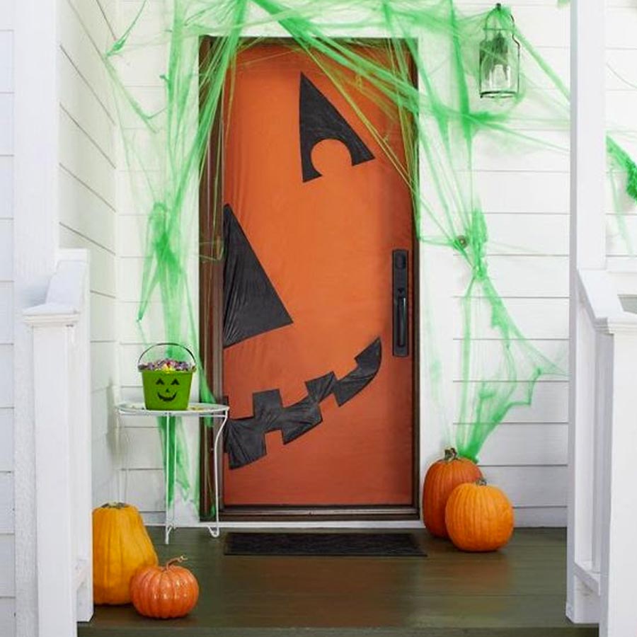 ideias criativas decoração entrada halloween