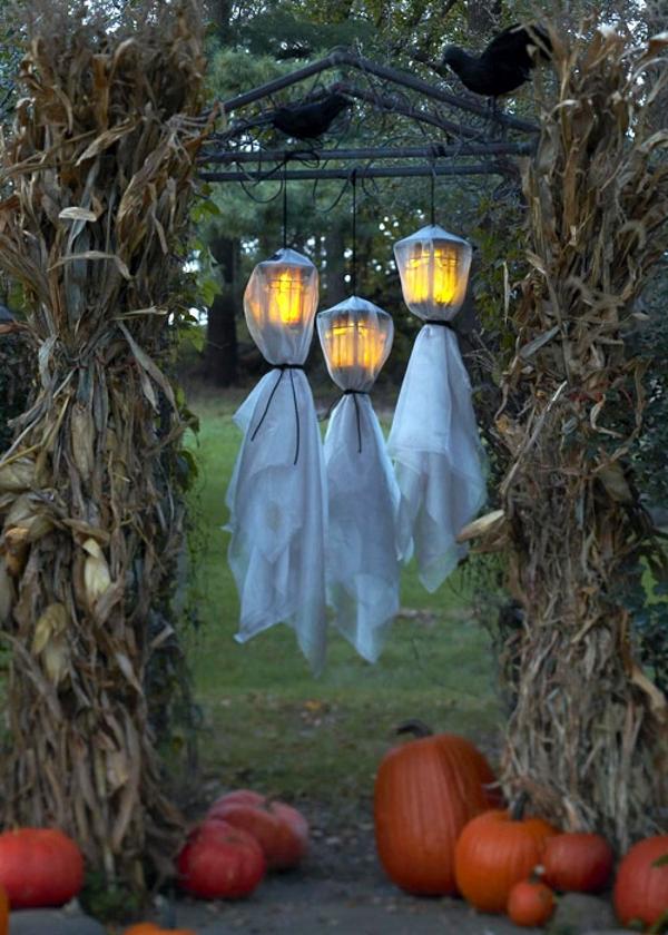 ideias criativas decoração entrada halloween