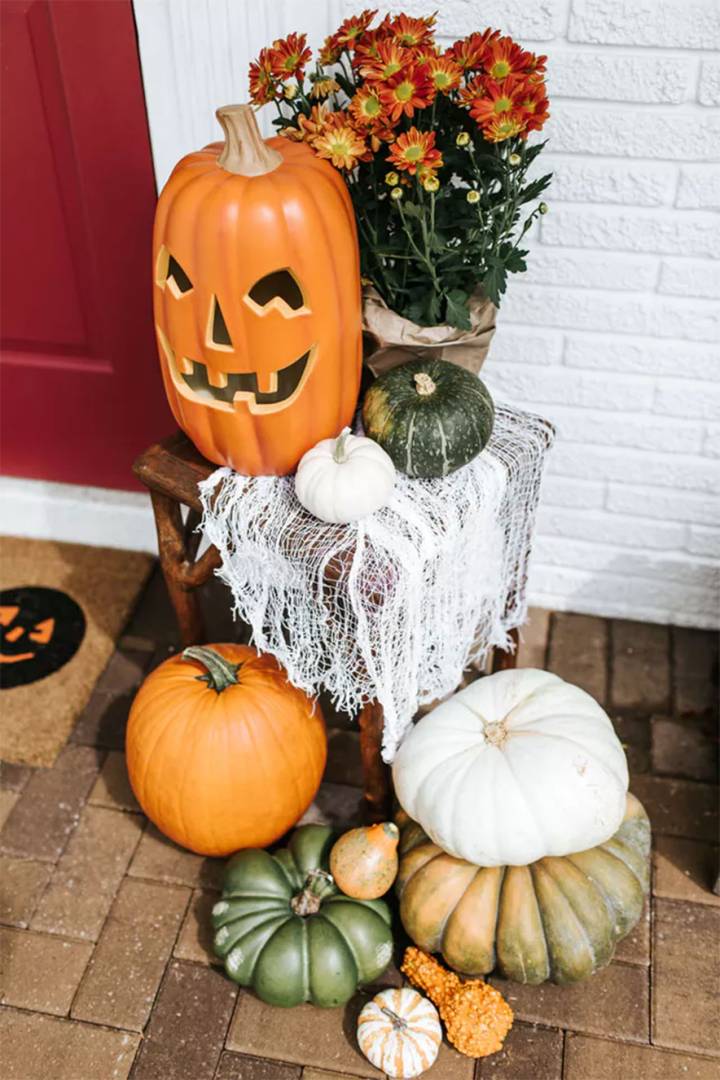 erros comuns decoração porta halloween