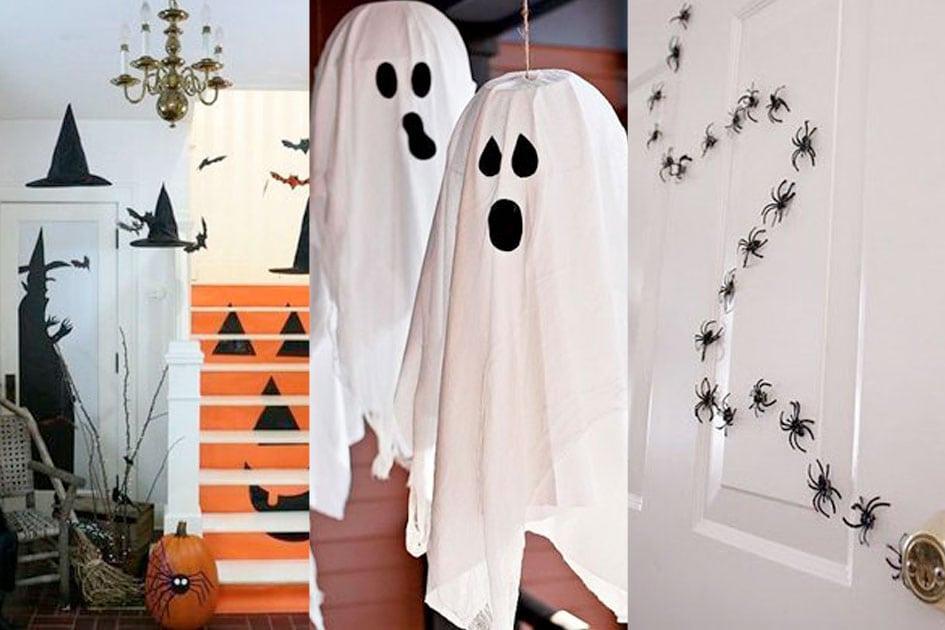 erros comuns decoração porta halloween