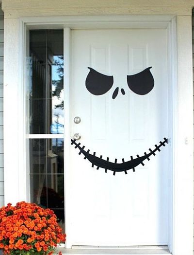 ideias criativas decoração entrada halloween