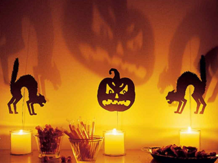 decoração entrada halloween barata vs cara