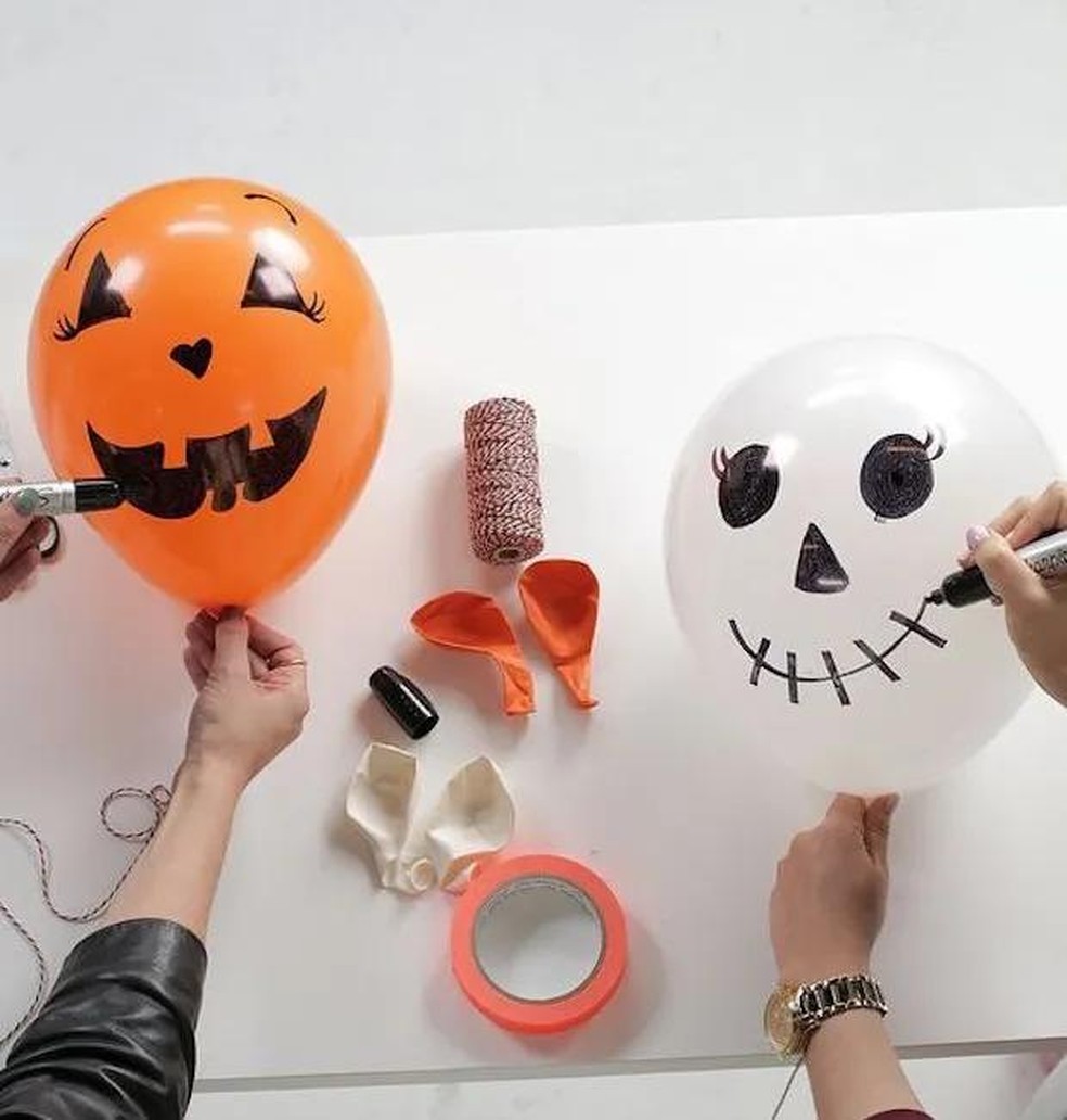 como fazer decoração de halloween