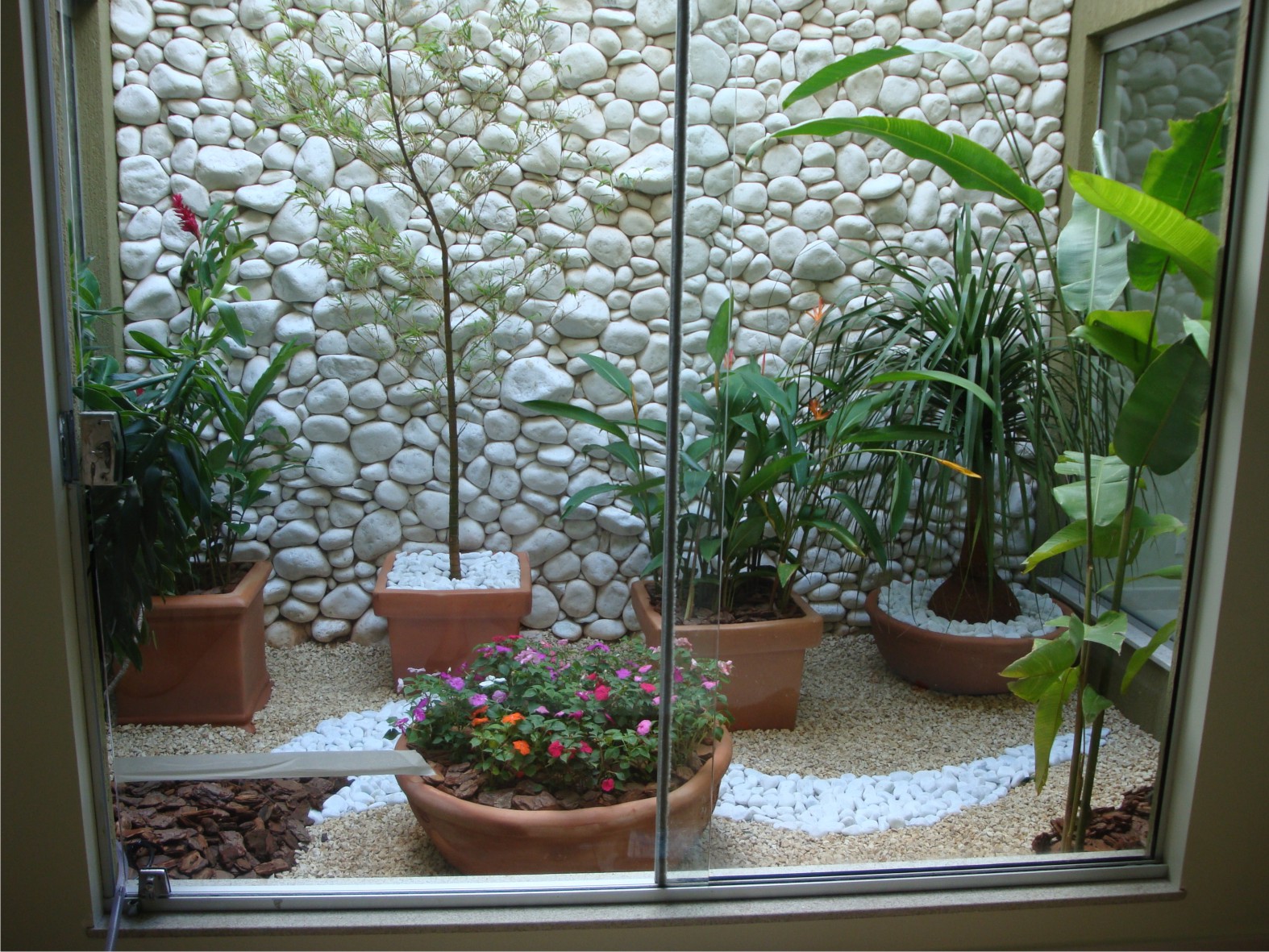decoração de jardim