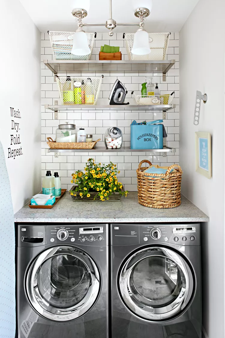 decoração lavanderia pequena apartamento