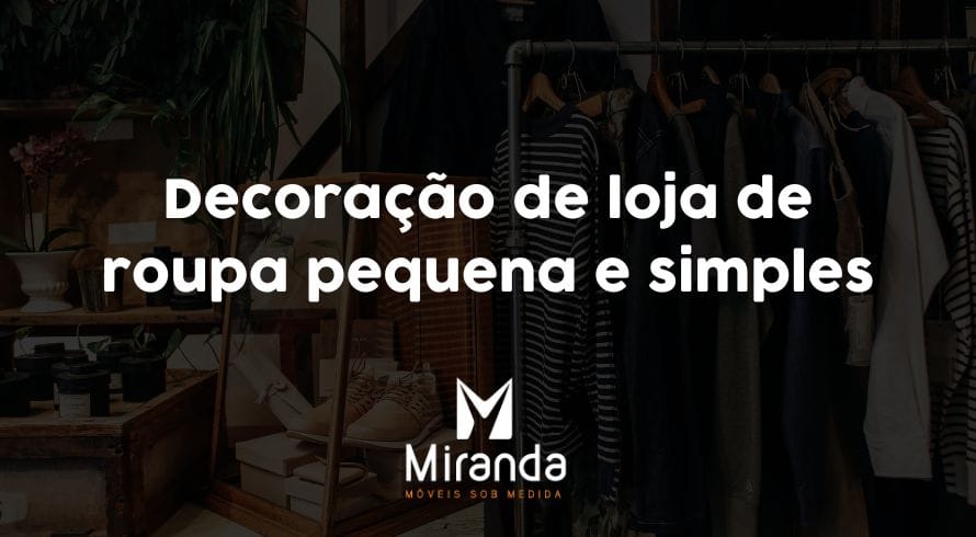 decoração de ponto comercial pequeno