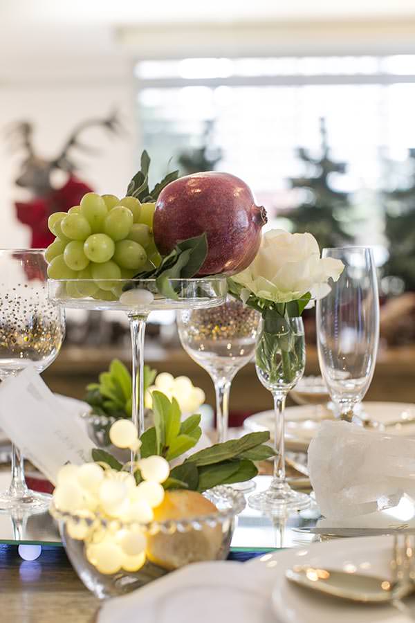 mesa de reveillon elegante