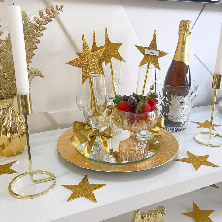 como decorar mesa ano novo