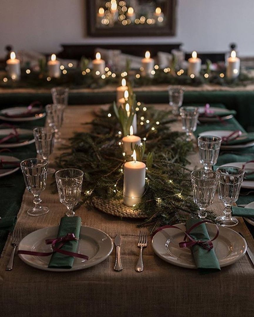 mesa de reveillon elegante