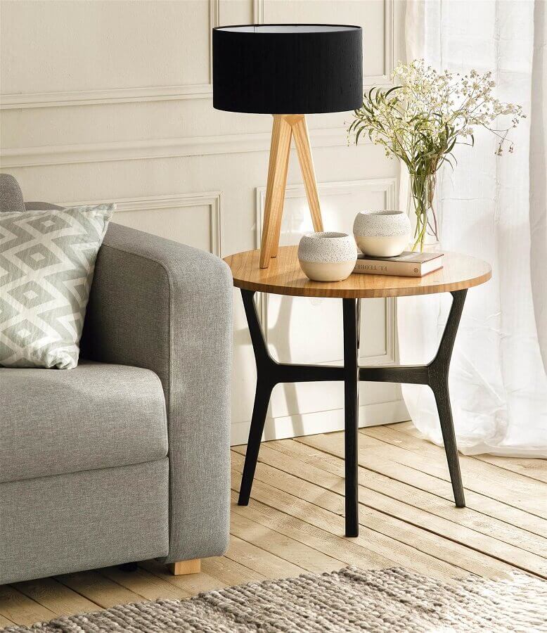 ideias criativas para decorar mesa de canto sala pequena