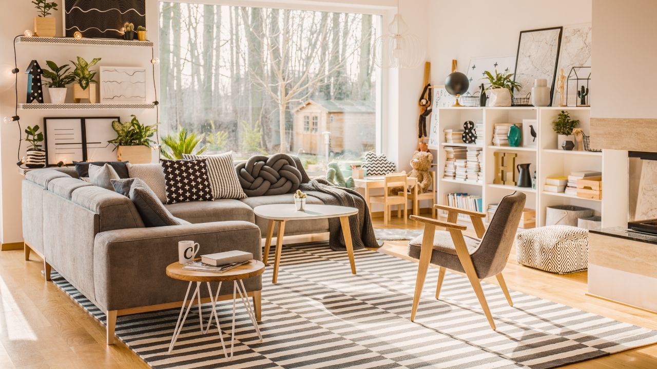 decoração de mesa de canto