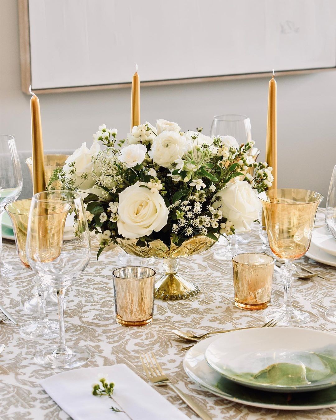 ideias de decoração de mesa para réveillon