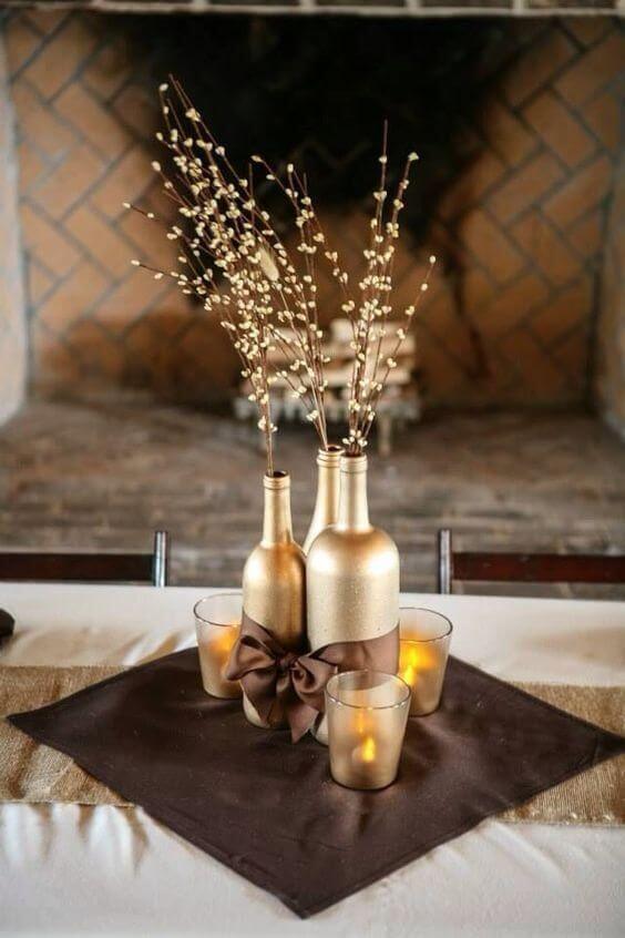 decoração de mesa de reveillon
