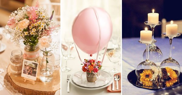 como escolher arranjos de flores para mesa de casamento