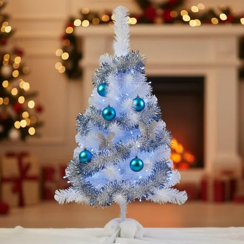 evitar erros decoração natal azul branco