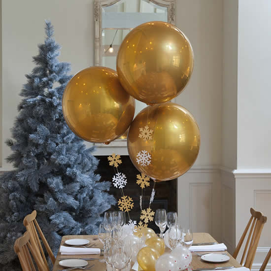 evitar balões murchos decoração natal