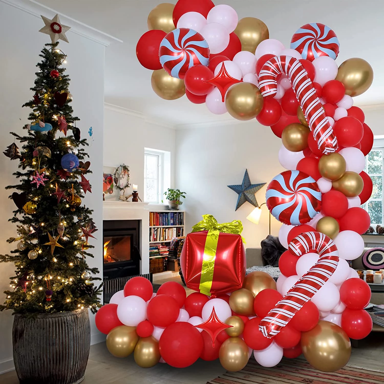 custo decoração natal balões simples