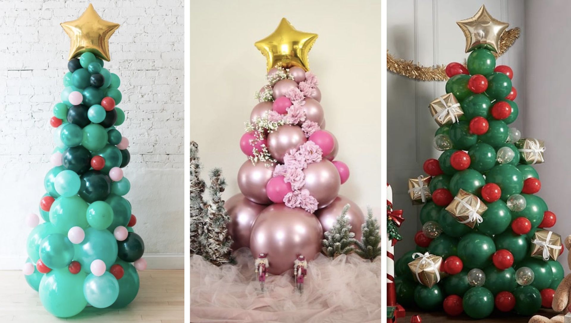 evitar balões murchos decoração natal