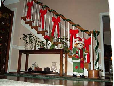 como evitar erros decoração natal escada