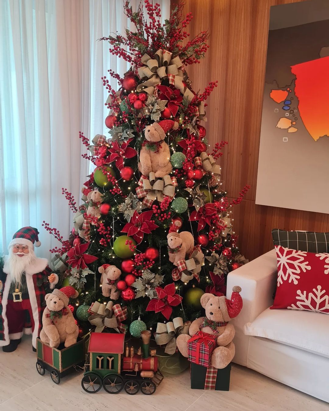 decoração de natal gigante