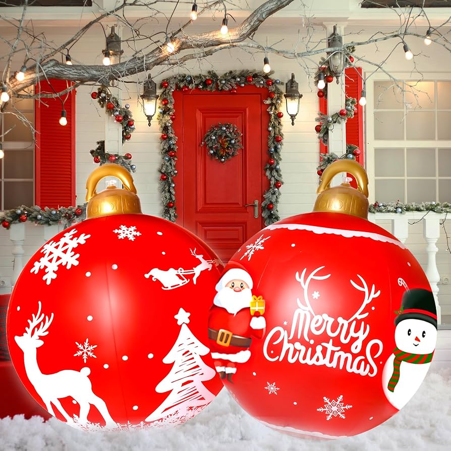 ideias de decoração de natal gigante para fachadas