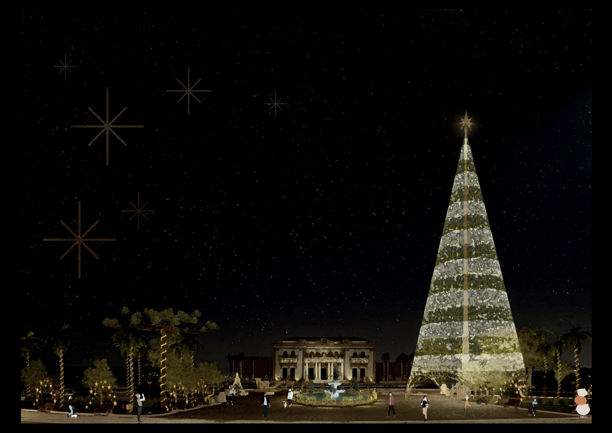 quanto custa uma decoração de natal gigante
