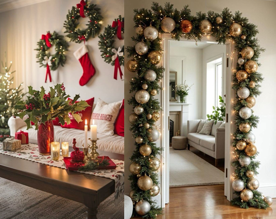 ideias criativas decoração natal rack sala