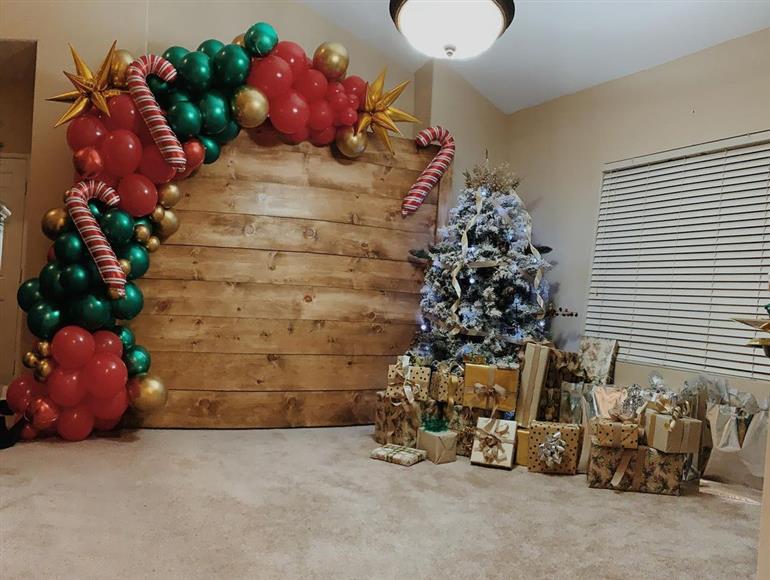 painel de natal tecido vs painel de EVA qual o melhor