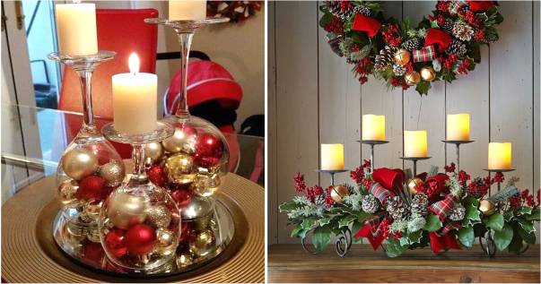 ideias criativas centro de mesa natalino