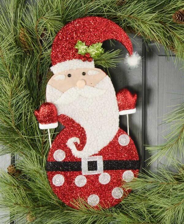 decoração de natal para porta de entrada