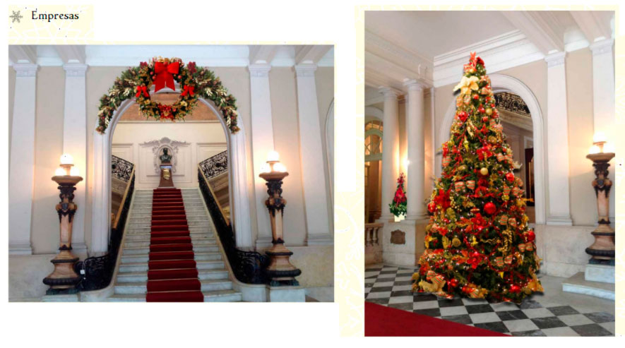 enfeites de natal corporativos modernos