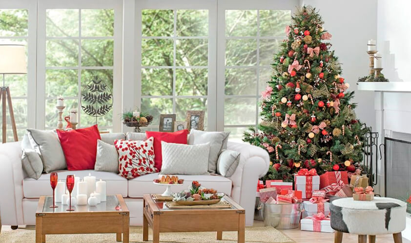 decoração de mesa de natal simples e econômica