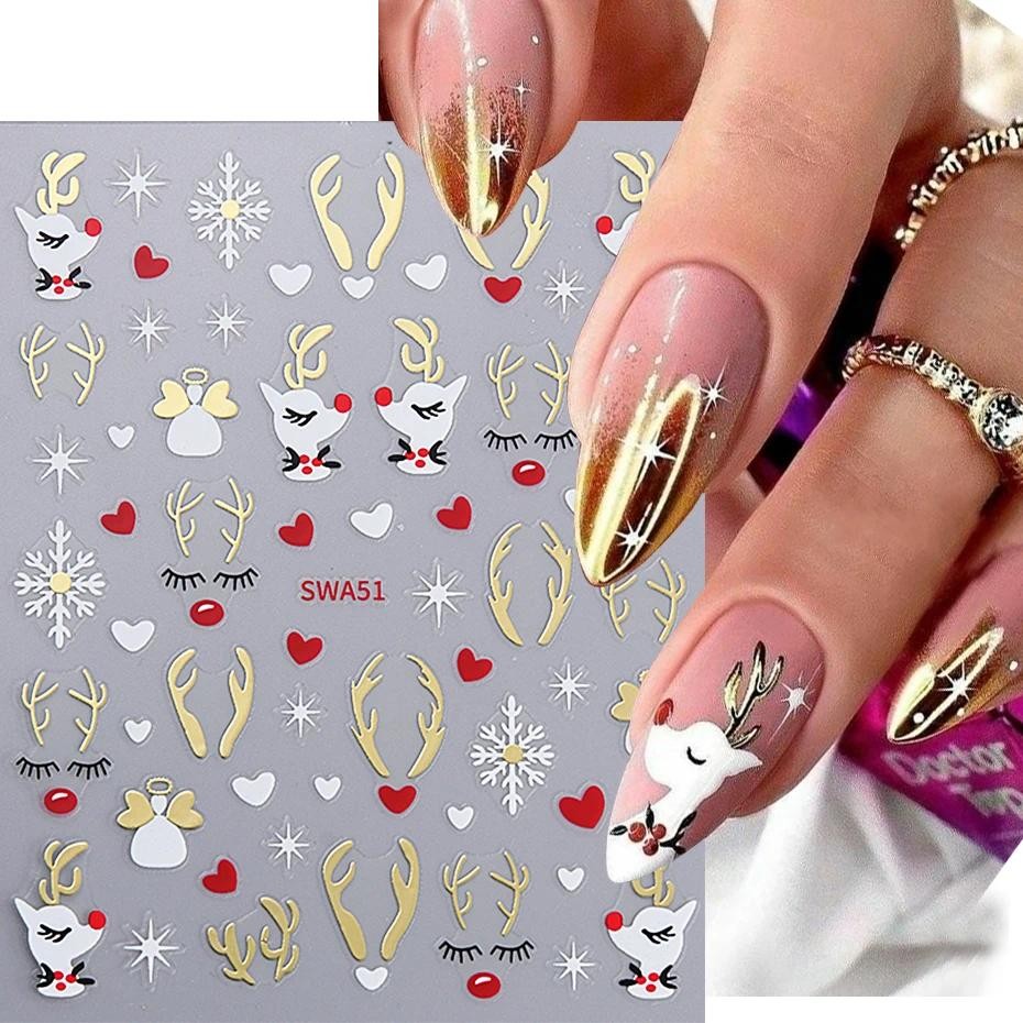 ideias de unhas decoradas para o natal