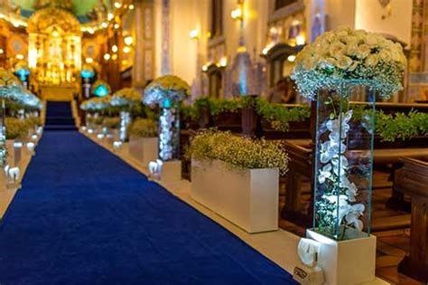 decoração noivado azul e branco vs outras cores