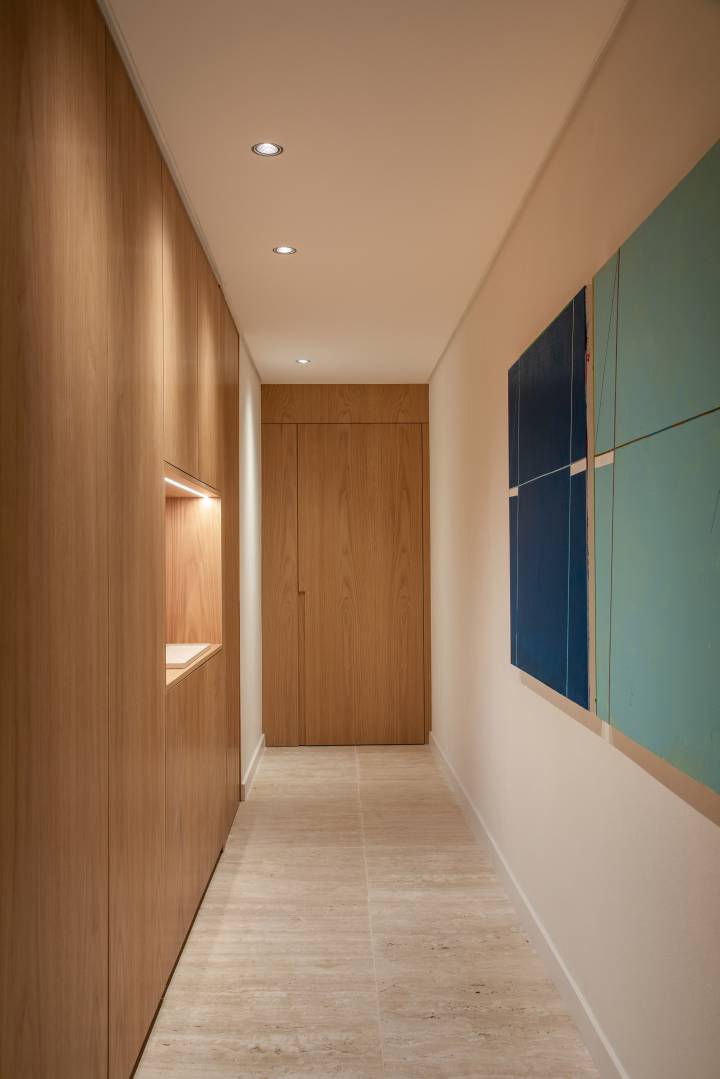 ideias decoração corredor longo