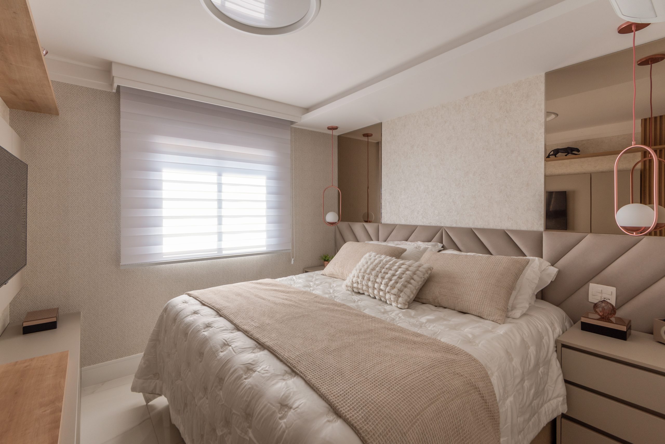 decoração de parede de quarto simples