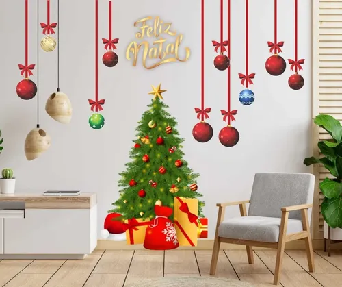 árvore de natal de parede