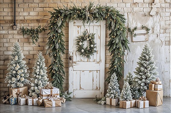 decoração de parede natal DIY