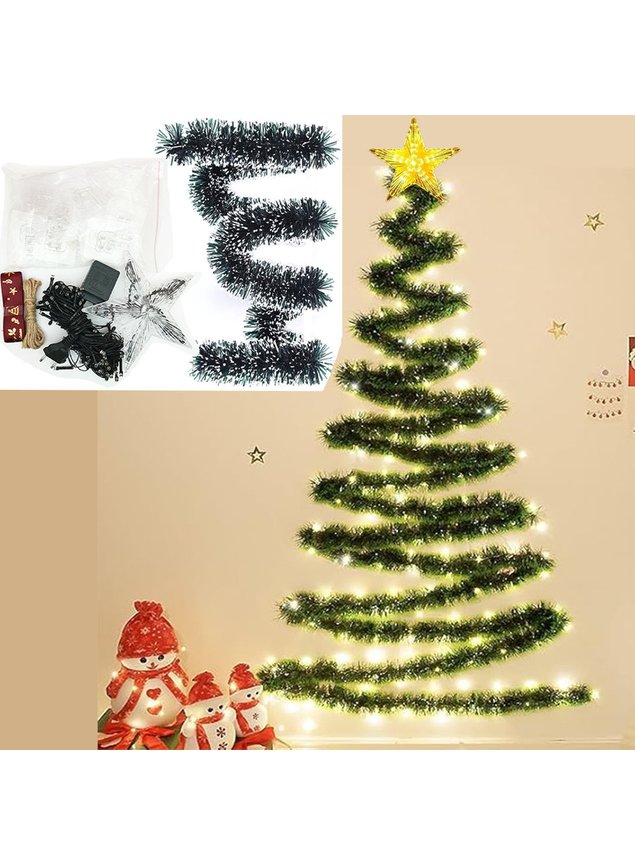 decoração de parede natal para sala pequena
