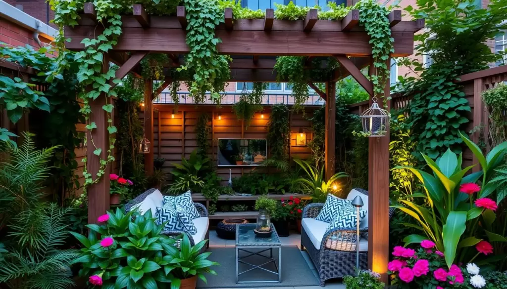 custo para decorar pergolado com plantas trepadeiras orçamento