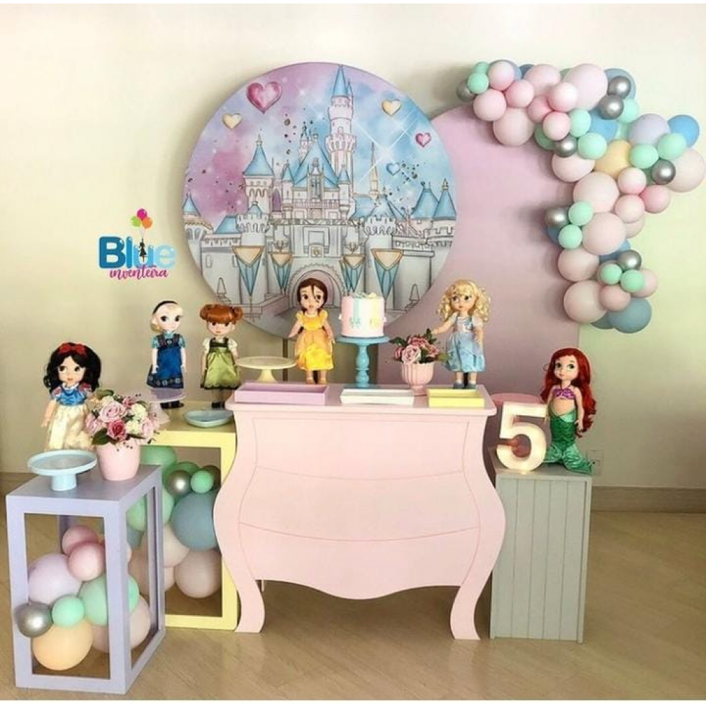 paleta de cores decoração princesa