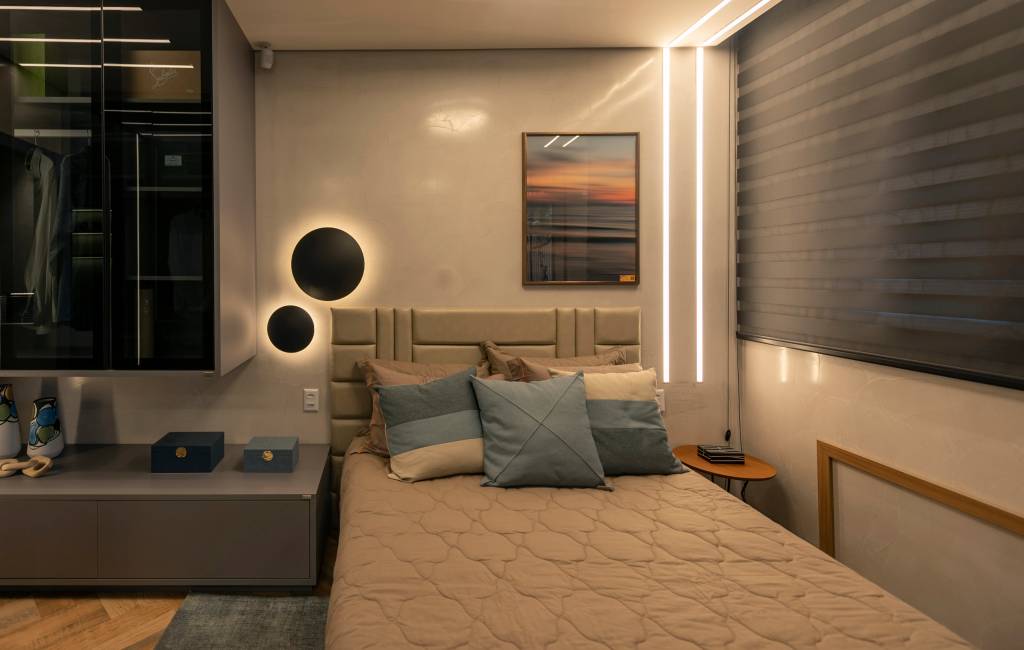 decoração de quarto com led