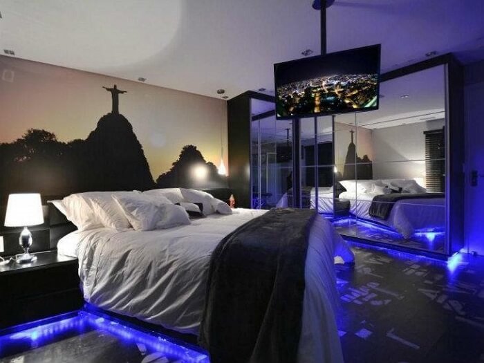 erros comuns ao decorar quarto com led