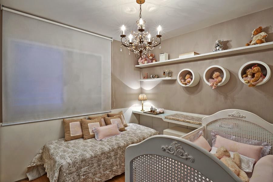 quarto safari rosa bebê
